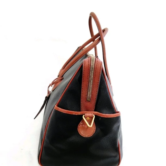 100% Authentic Bottega Veneta Marco Polo Large Black Coated Canvas Tote – Italy - Picture 3 of 9